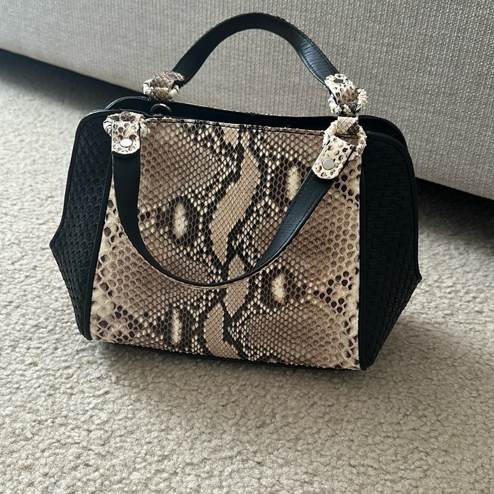 Genuine snake leather bag